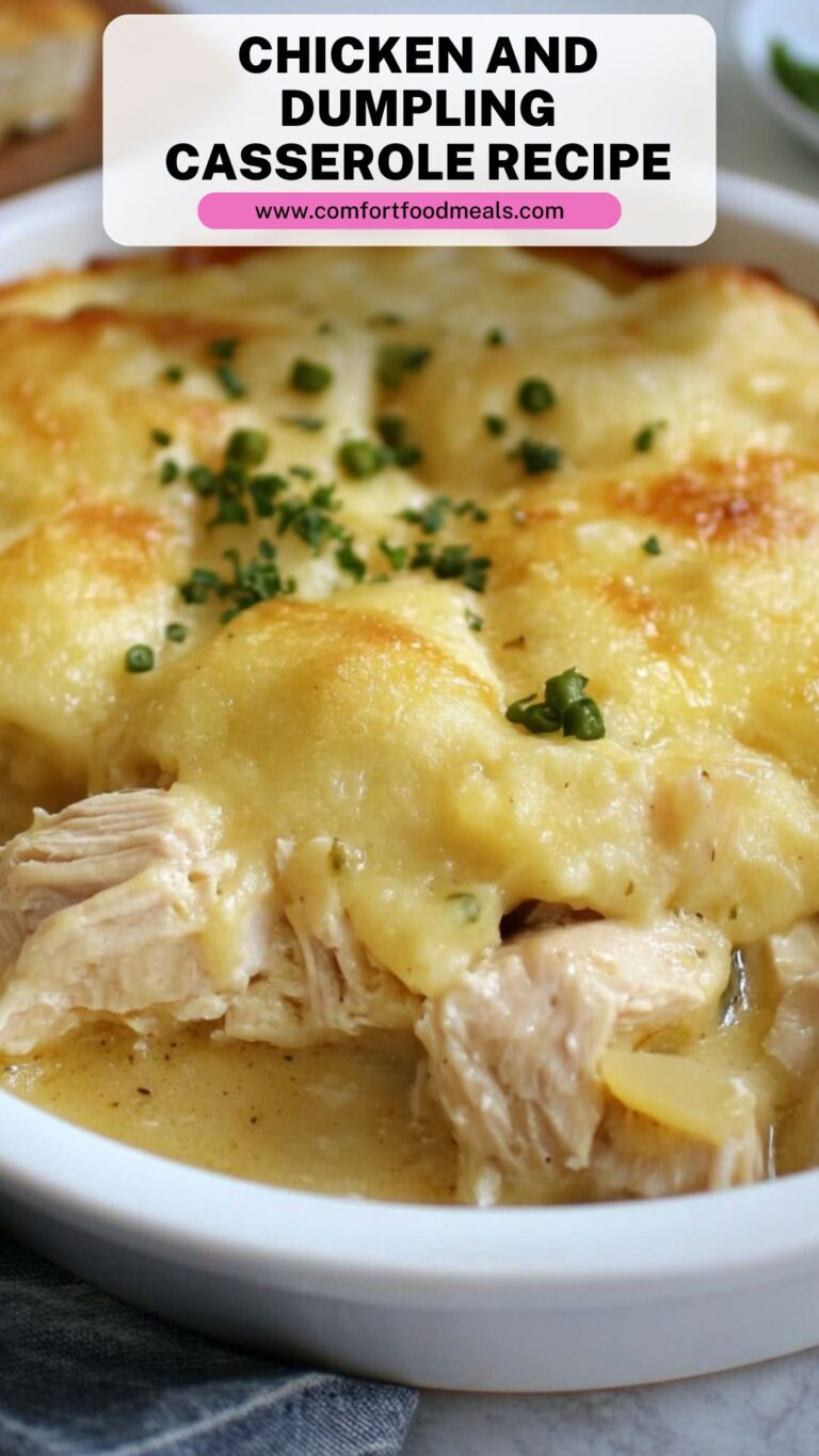 Chicken And Dumpling Casserole Recipe – Comfort Food Meals