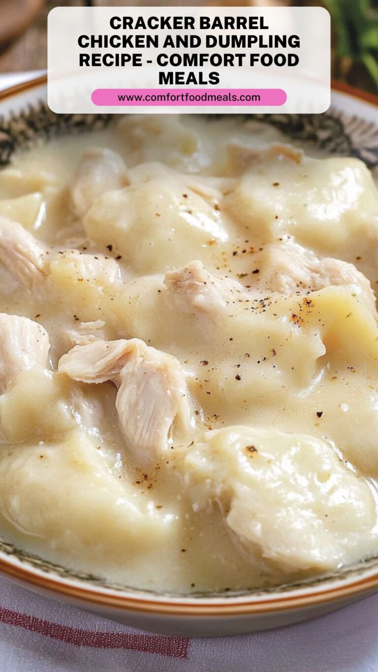 Cracker Barrel Chicken And Dumpling Recipe – Comfort Food Meals