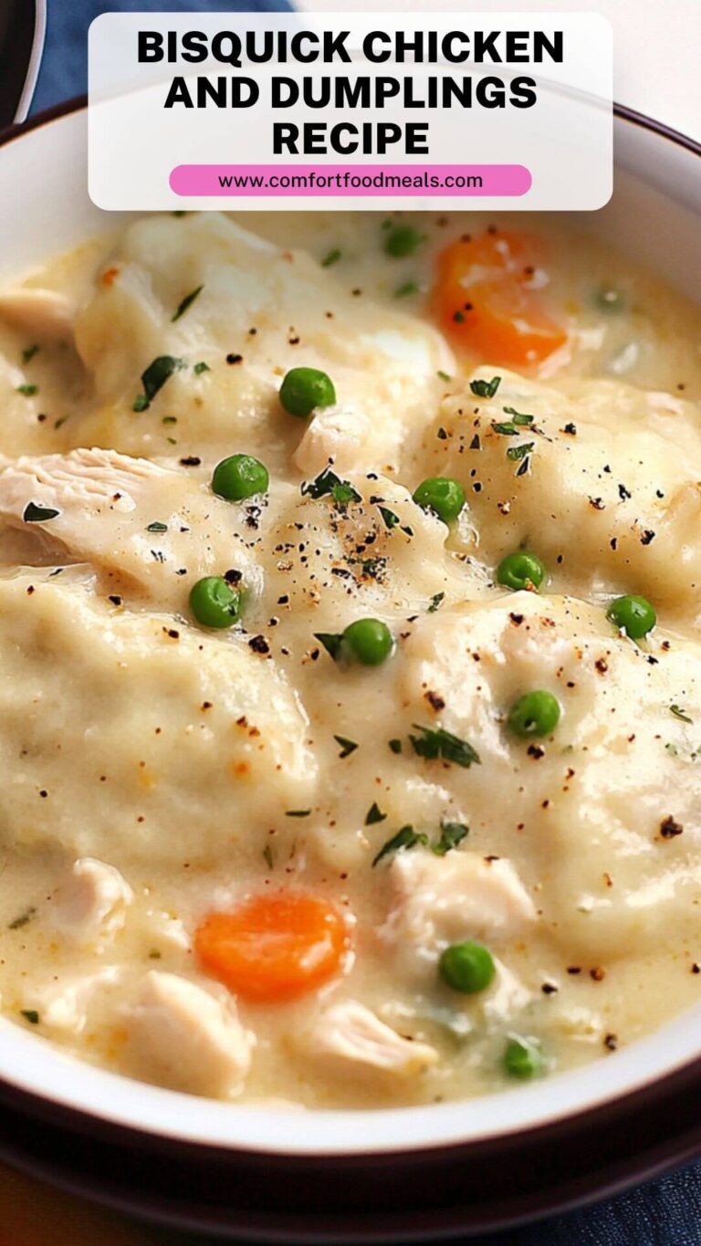 Bisquick Chicken and Dumplings Recipe – Comfort Food Meals