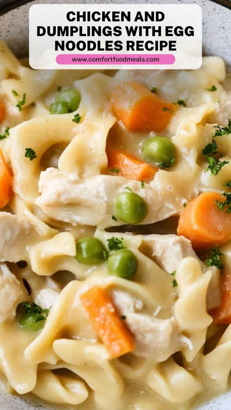 Chicken and Dumplings With Egg Noodles Recipe – Comfort Food Meals