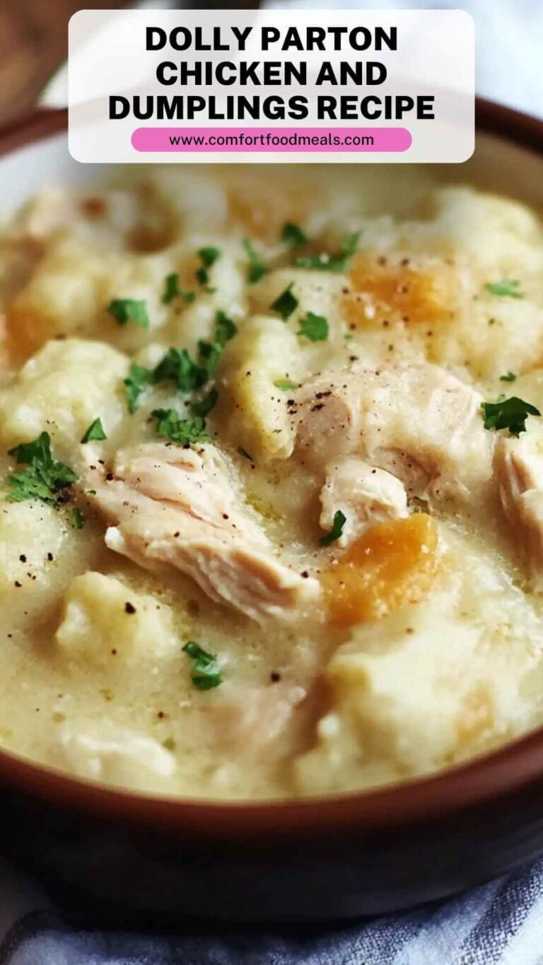Dolly Parton Chicken And Dumplings Recipe – Comfort Food Meals