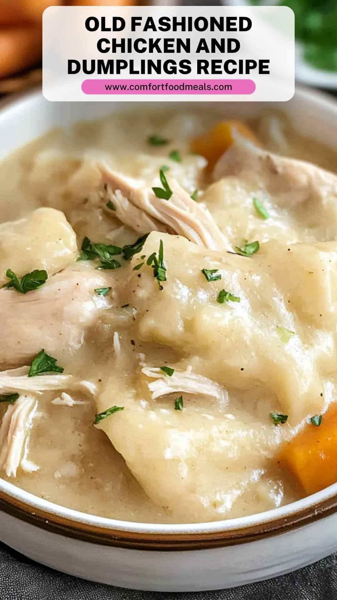 Old Fashioned Chicken And Dumplings Recipe