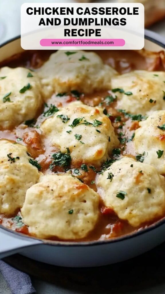 Chicken Casserole and Dumplings Recipe