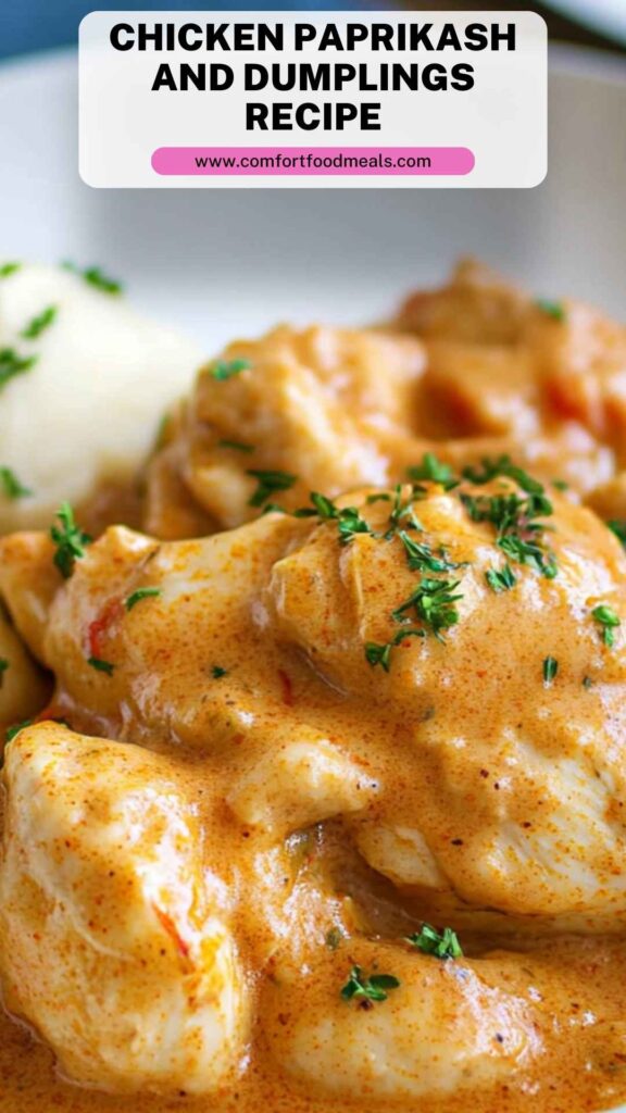 Chicken Paprikash and Dumplings Recipe