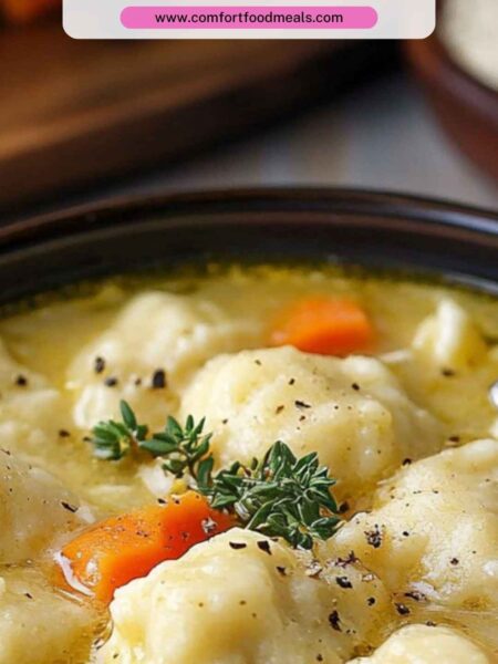 Chicken and Dumpling Soup Recipe