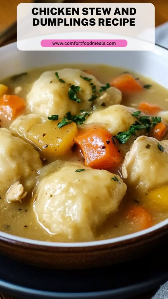 Chicken Stew and Dumplings Recipe