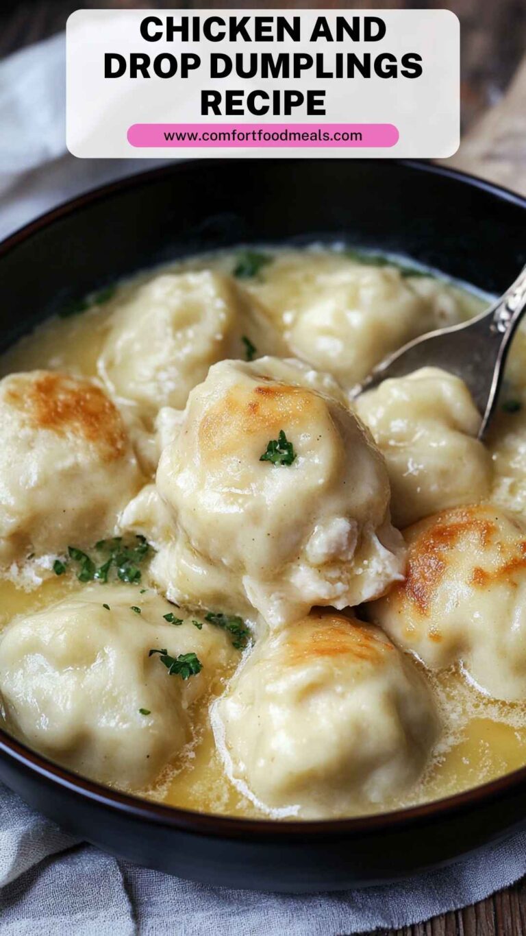 Chicken and Drop Dumplings Recipe – Comfort Food Meals