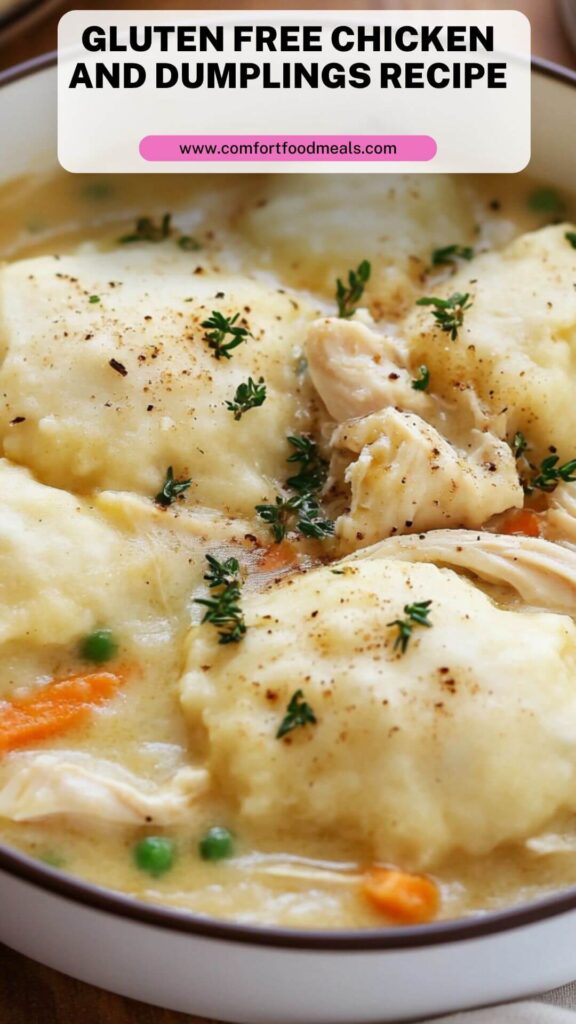 Gluten Free Chicken and Dumplings Recipe
