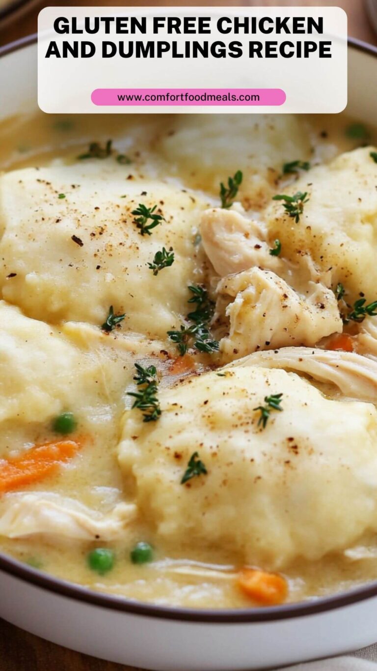 Gluten Free Chicken and Dumplings Recipe – Comfort Food Meals