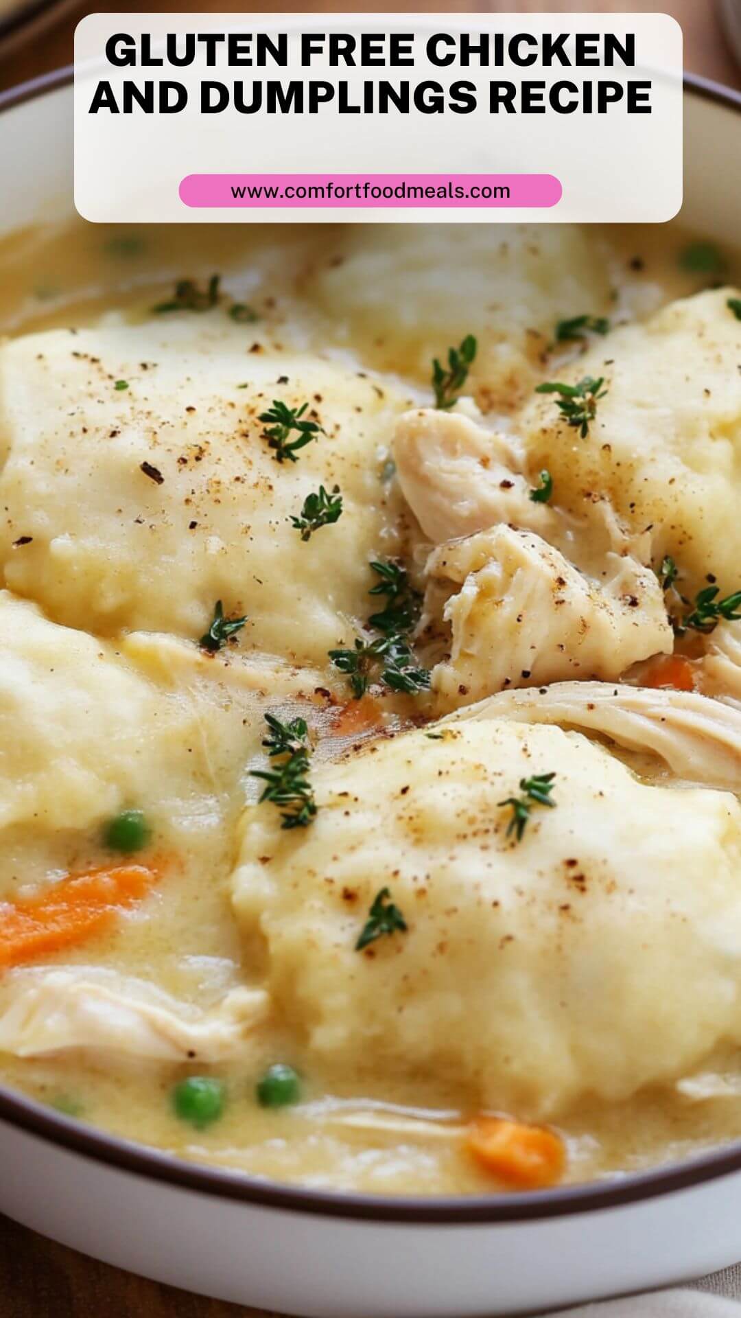 Gluten Free Chicken and Dumplings Recipe