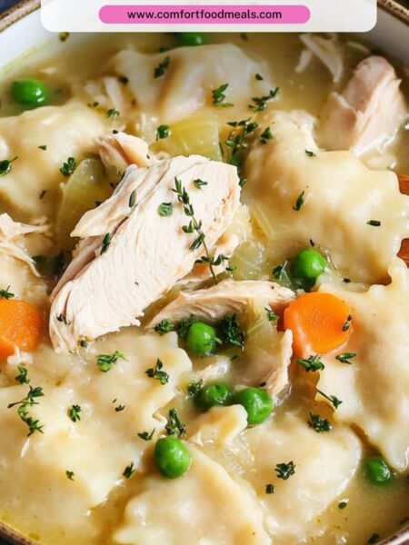 Chicken and Dumplings Recipe with Frozen Dumplings