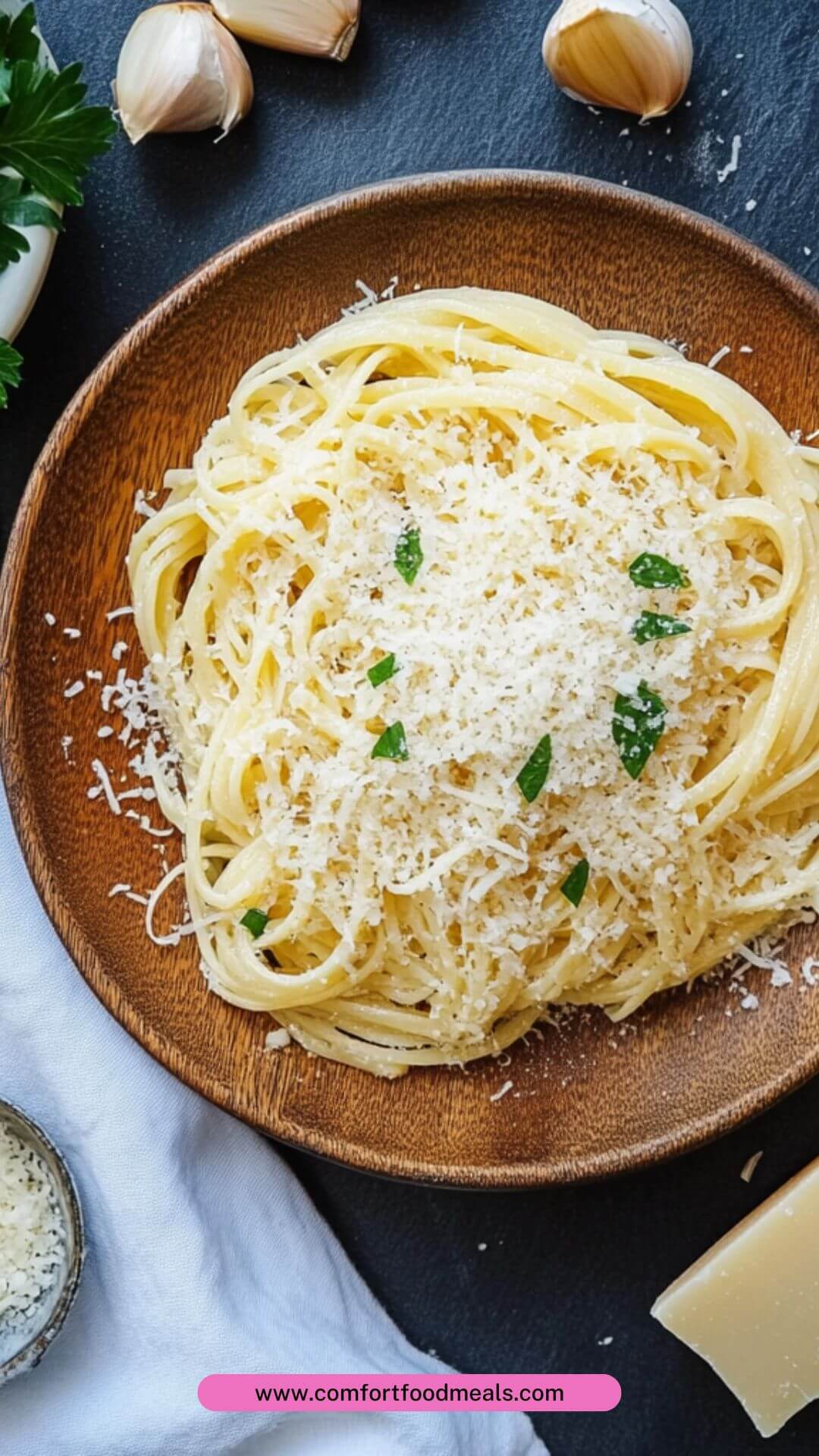 Best Parmesan Garlic Linguine Pasta Recipe