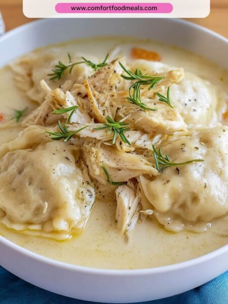Chicken and Flat Dumplings Recipe