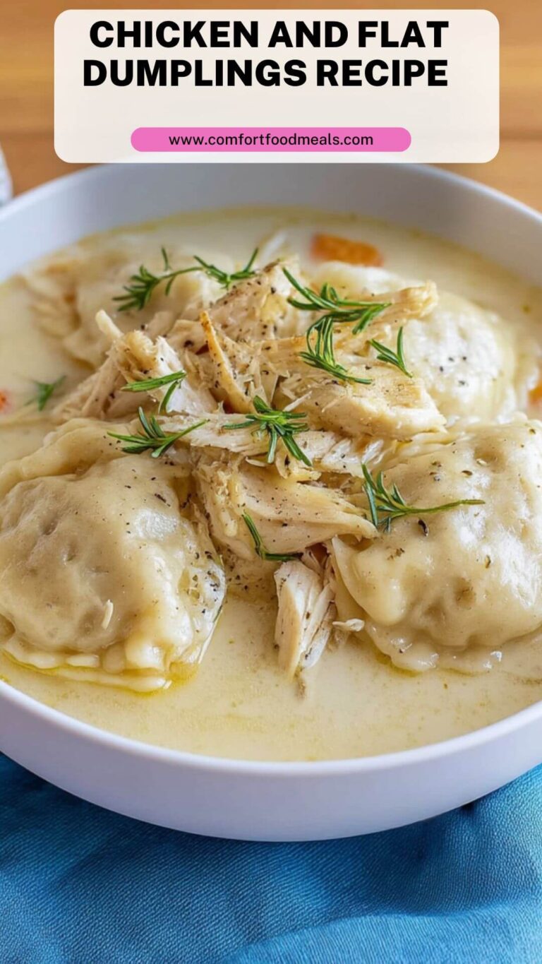 Chicken and Flat Dumplings Recipe – Comfort Food Meals