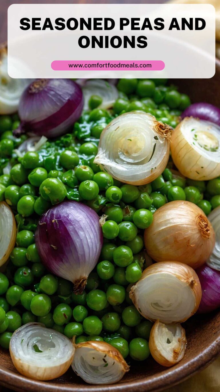 Seasoned Peas and Onions – Comfort Food Meals