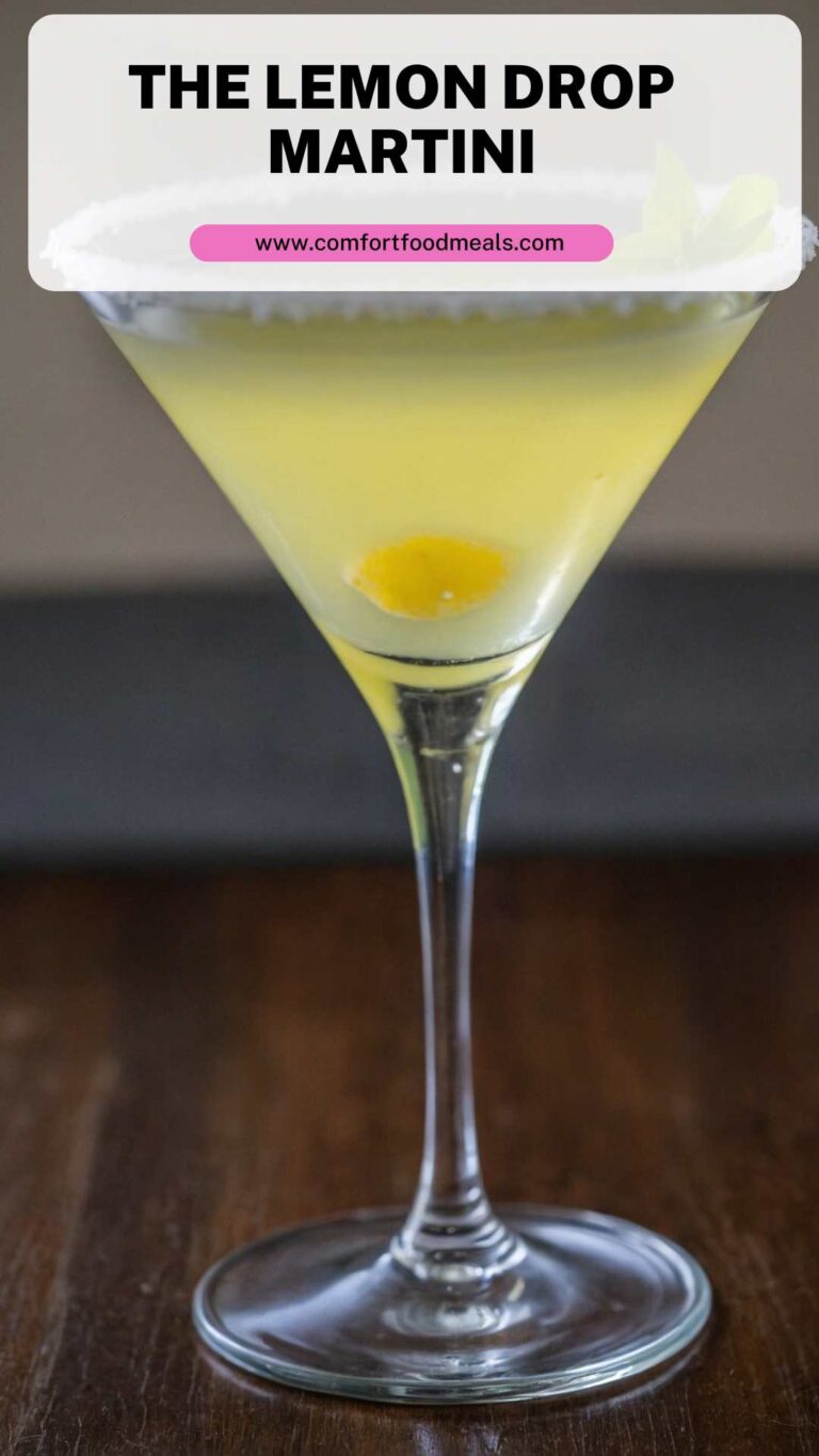 The Lemon Drop Martini Recipe -Comfort Food Meals