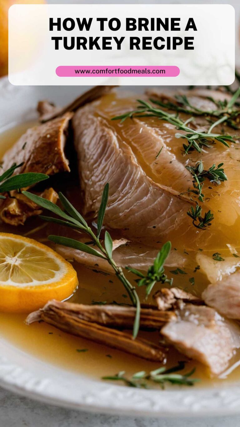 How To Brine A Turkey Recipe – Comfort Food Meals