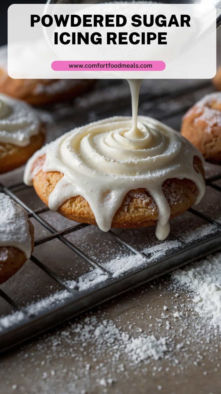 Powdered Sugar Icing Recipe – Comfort Food Meals