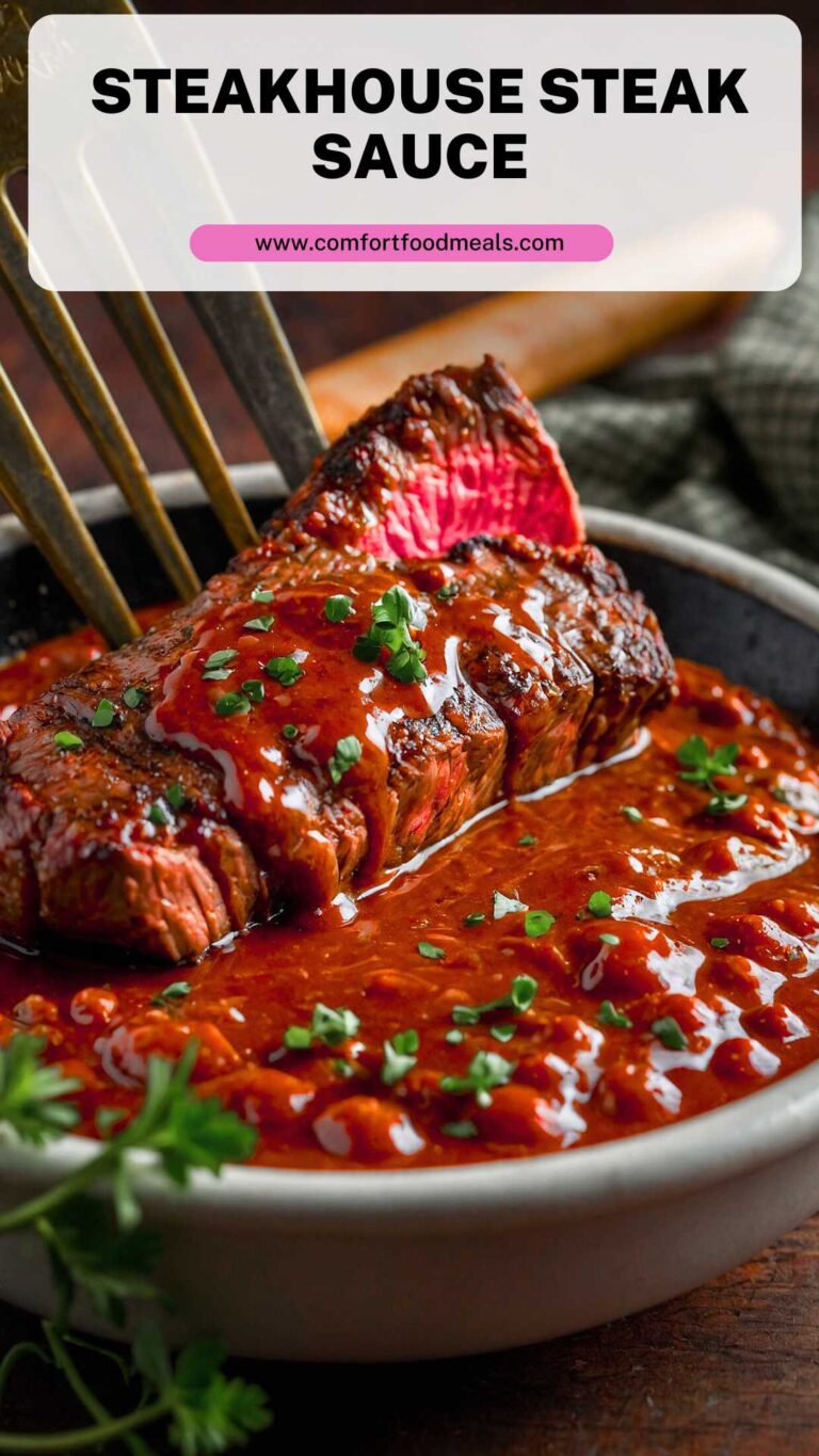Steakhouse Steak Sauce – Comfort Food Meals