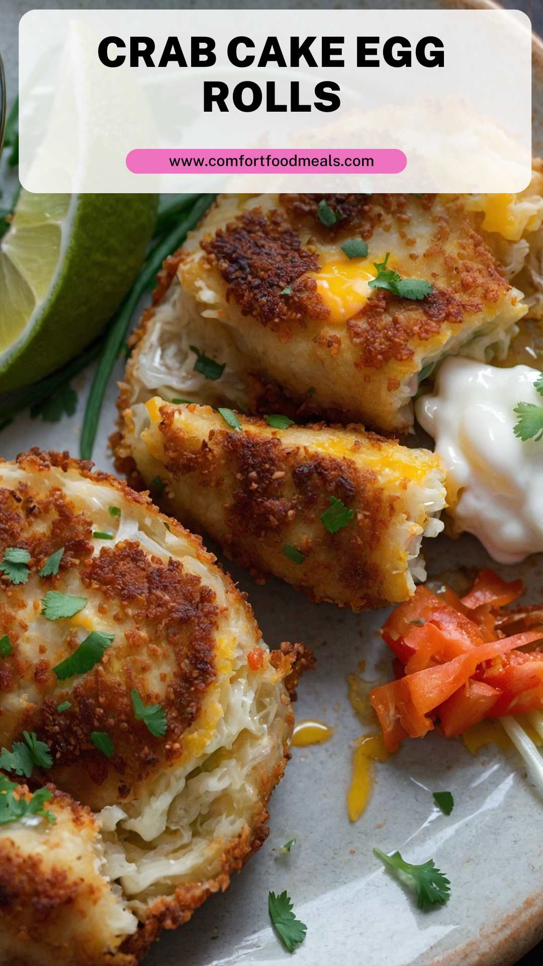 Crab Cake Egg Rolls – Comfort Food Meals