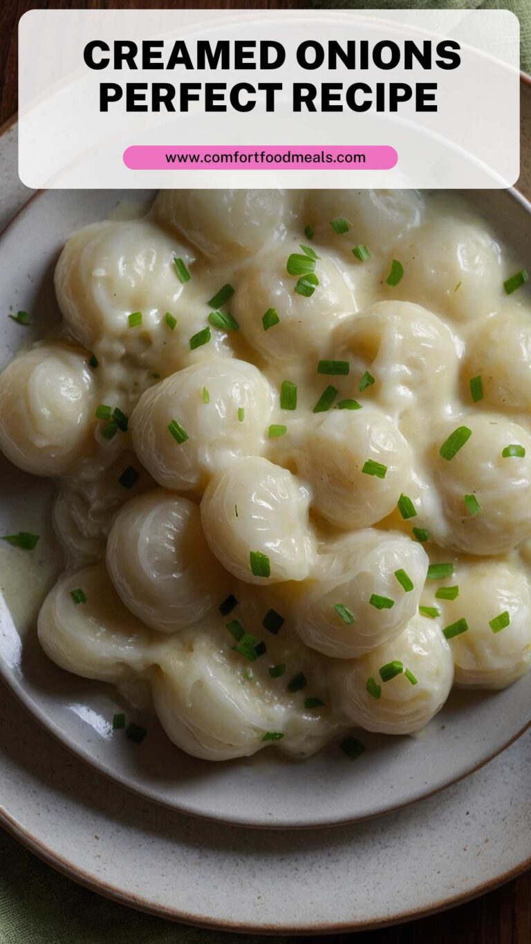 Creamed Onions Perfect Recipe – Comfort Food Meals