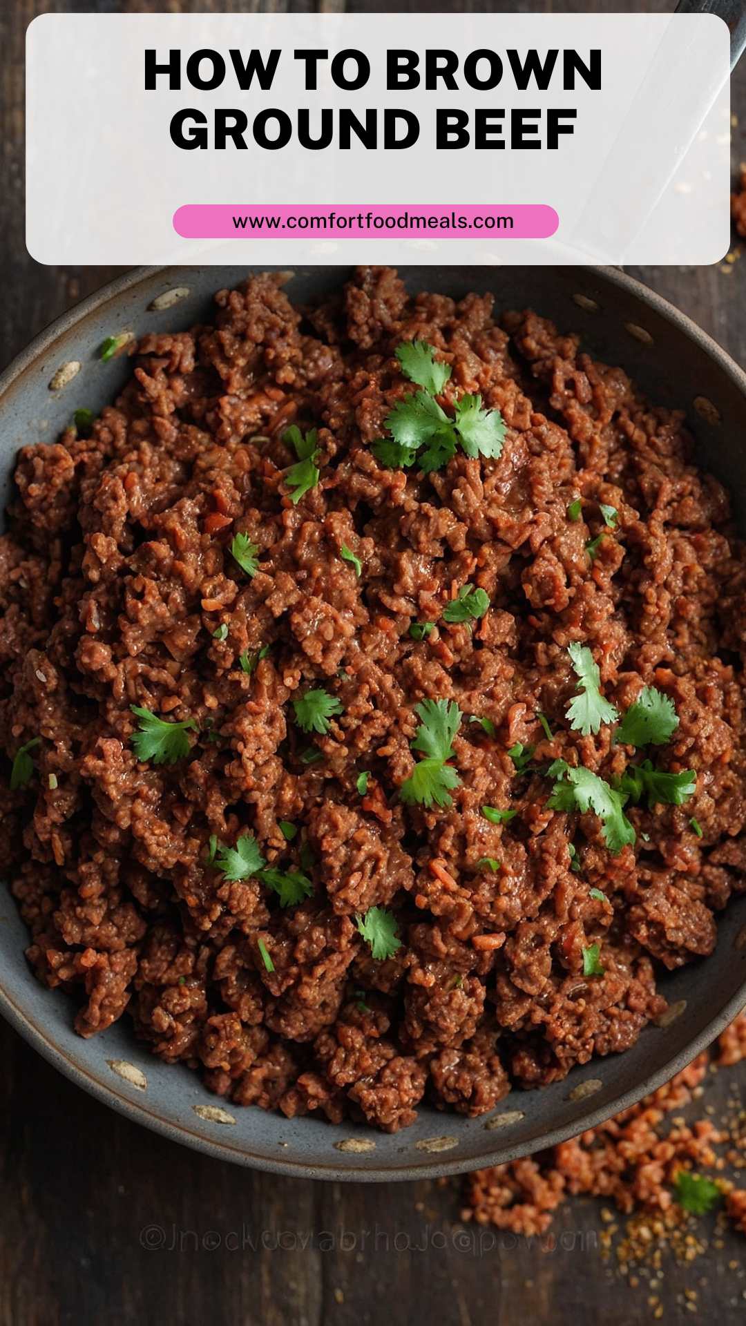 How To Brown Ground Beef – Comfort Food Meals