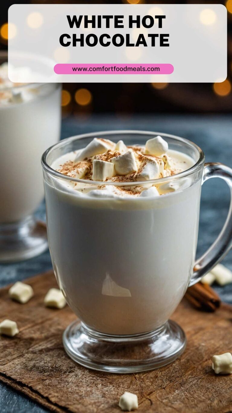 White Hot Chocolate – Comfort Food Meals