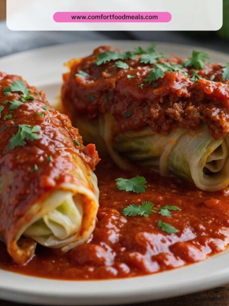 Cabbage Rolls with Tomato Sauce Recipe