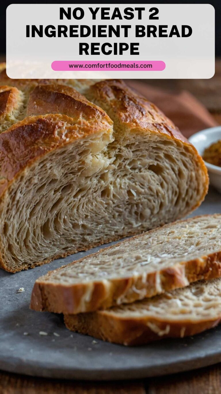 No Yeast 2 Ingredient Bread Recipe – Comfort Food Meals