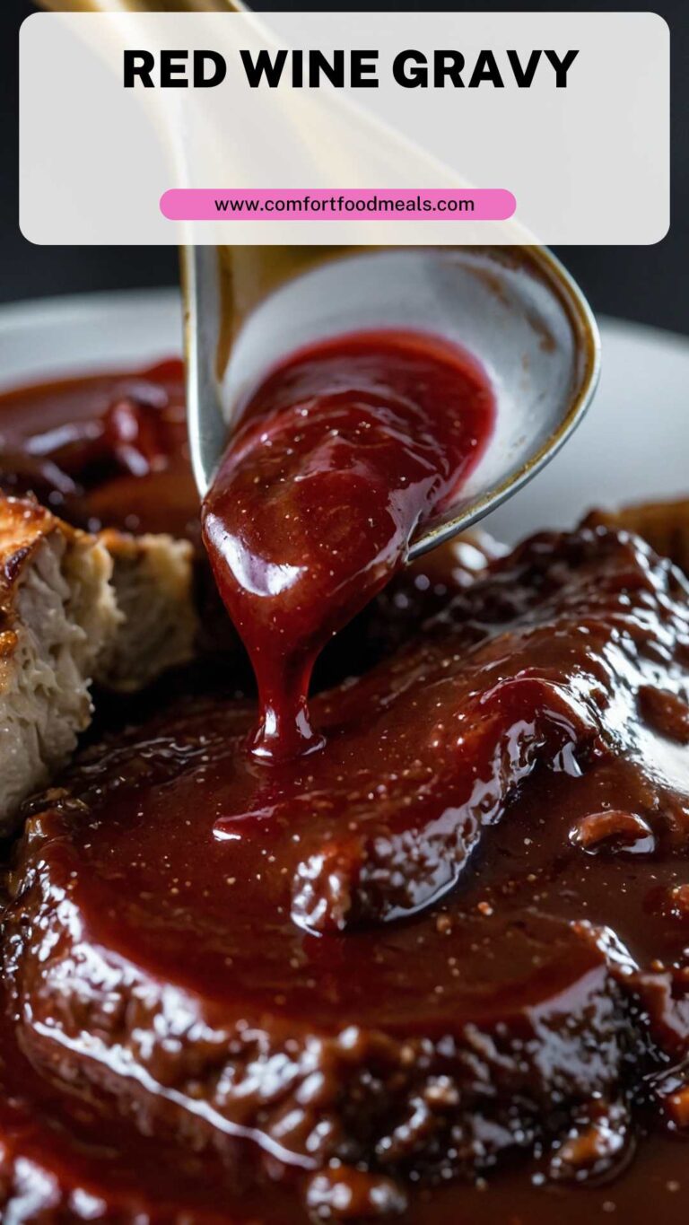 Red Wine Gravy – Comfort Food Meals