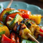 Spicy Honey Vegetable Kabobs