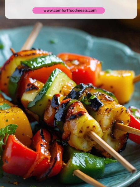 Spicy Honey Vegetable Kabobs