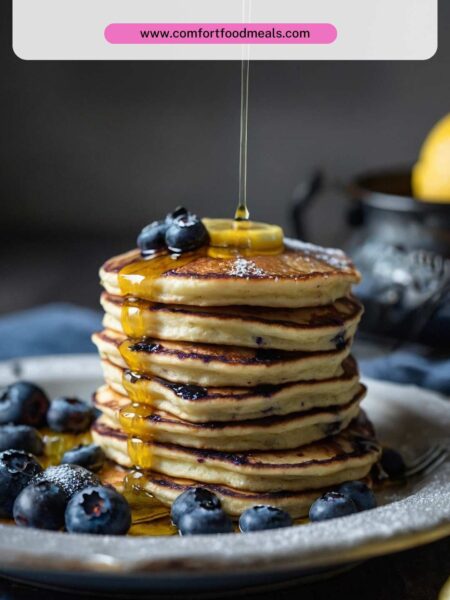Blueberry Lemon Ricotta Pancakes