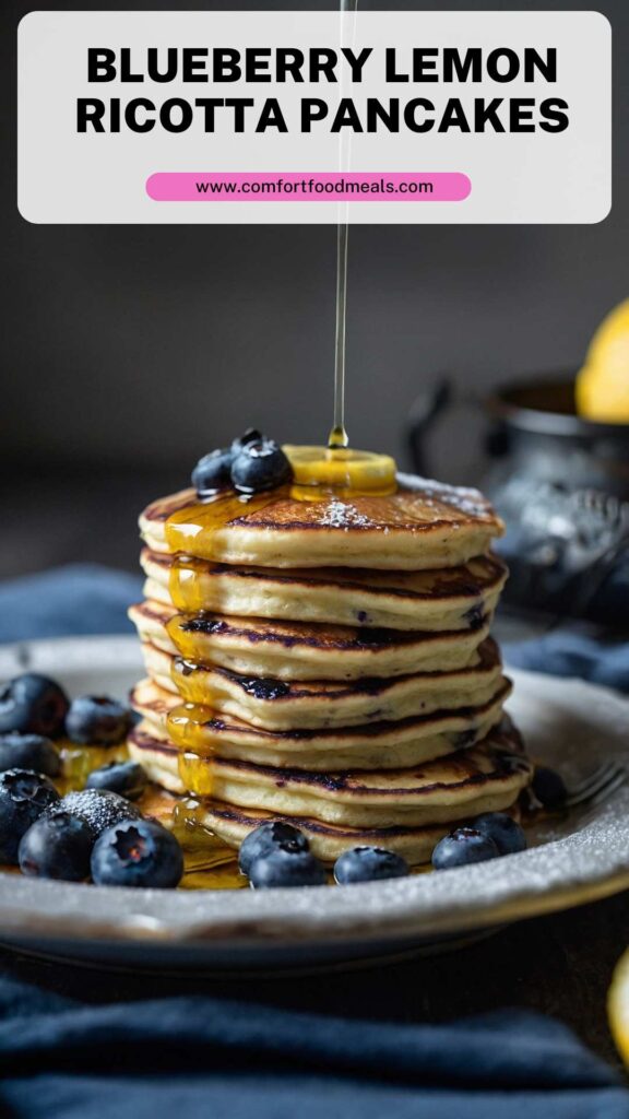 Blueberry Lemon Ricotta Pancakes