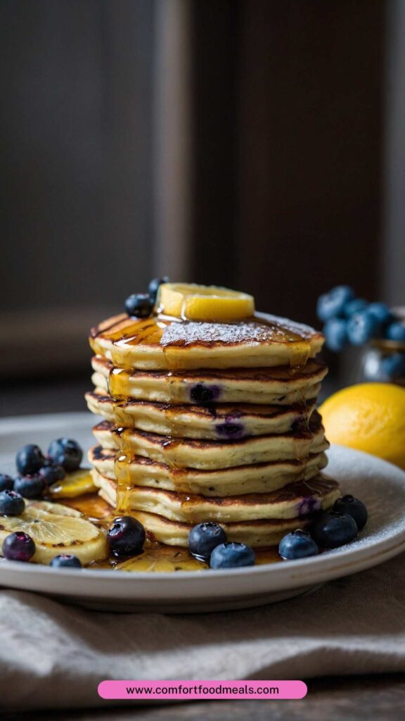 Blueberry Lemon Ricotta Pancakes Recipe