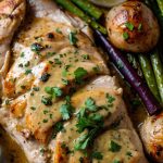 Skillet Chicken with Garlic Herb Butter Sauce