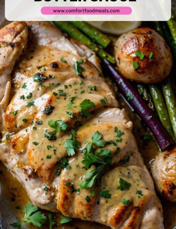 Skillet Chicken with Garlic Herb Butter Sauce