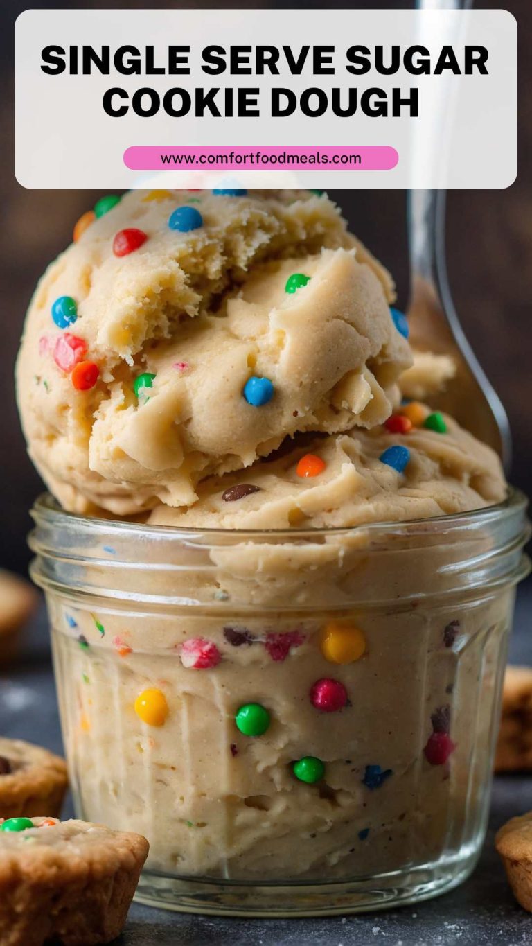 Single Serve Sugar Cookie Dough – Comfort Food Meals