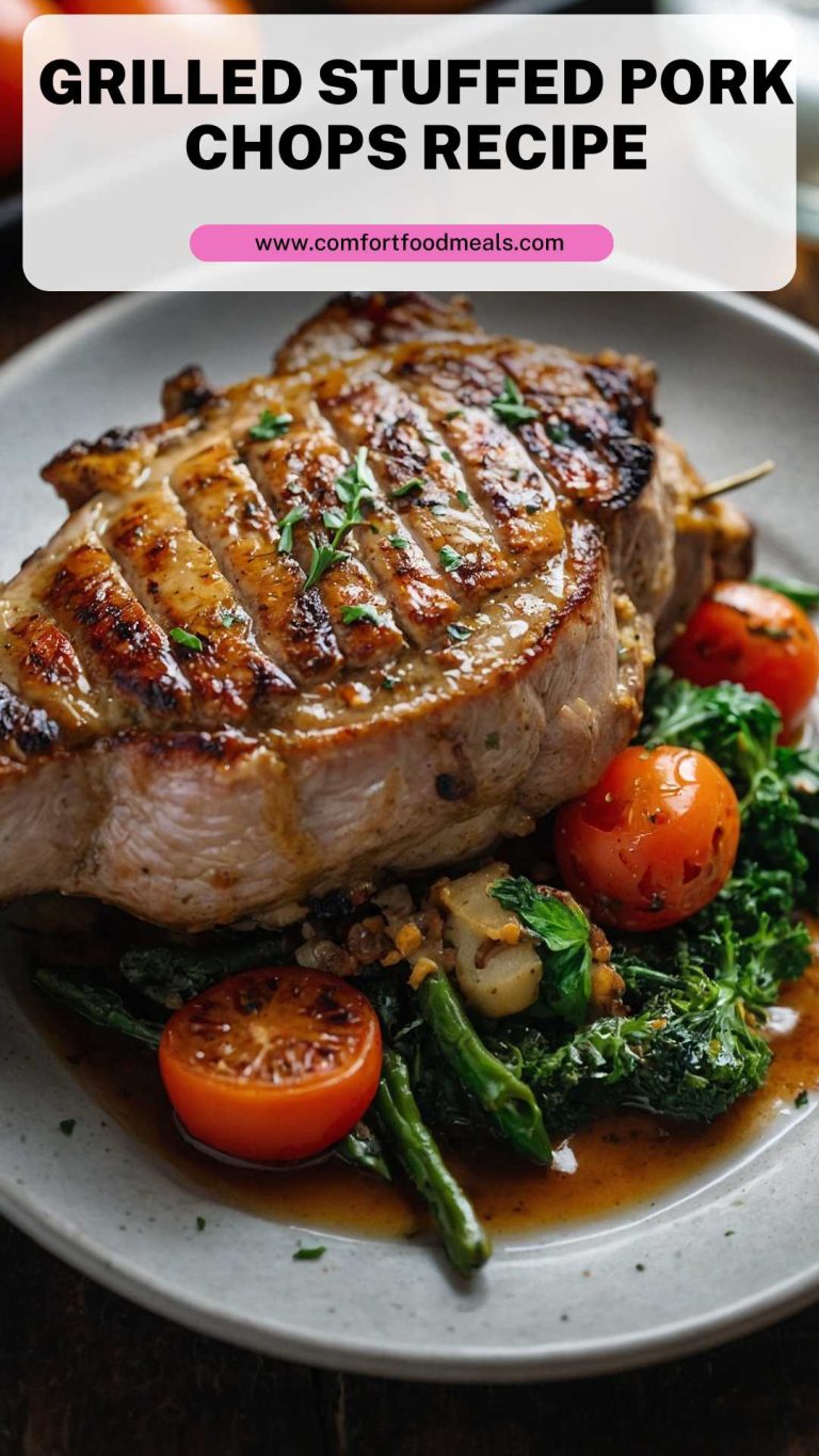 Grilled Stuffed Pork Chops Recipe – Comfort Food Meals