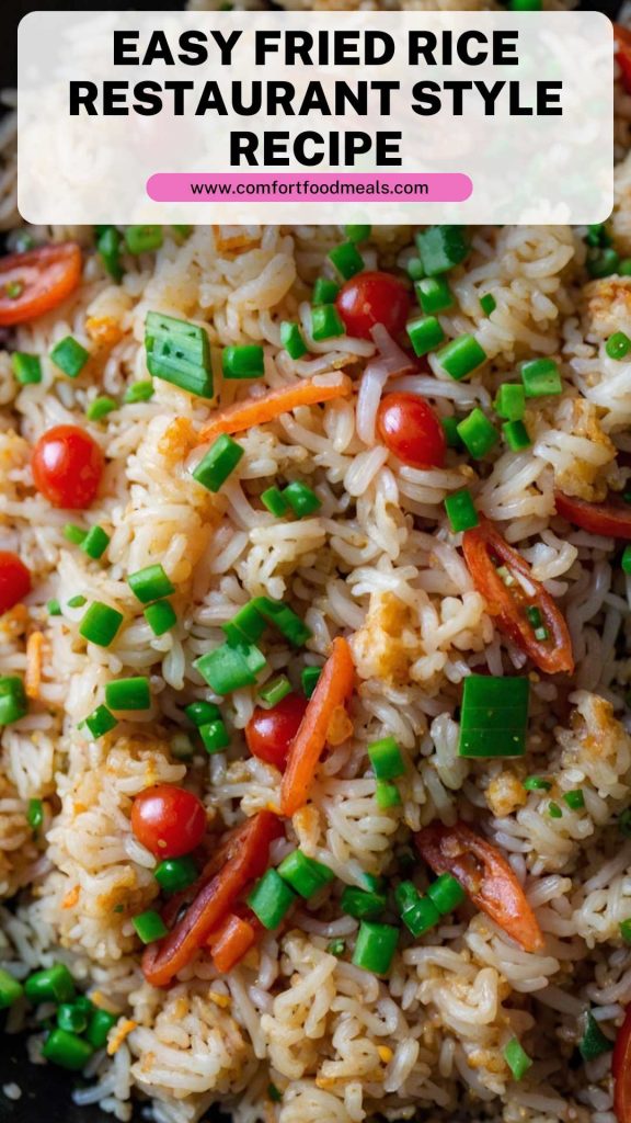 Easy Fried Rice Restaurant Style Recipe
