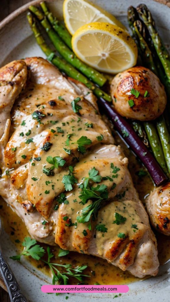 How to make Skillet Chicken with Garlic Herb Butter Sauce