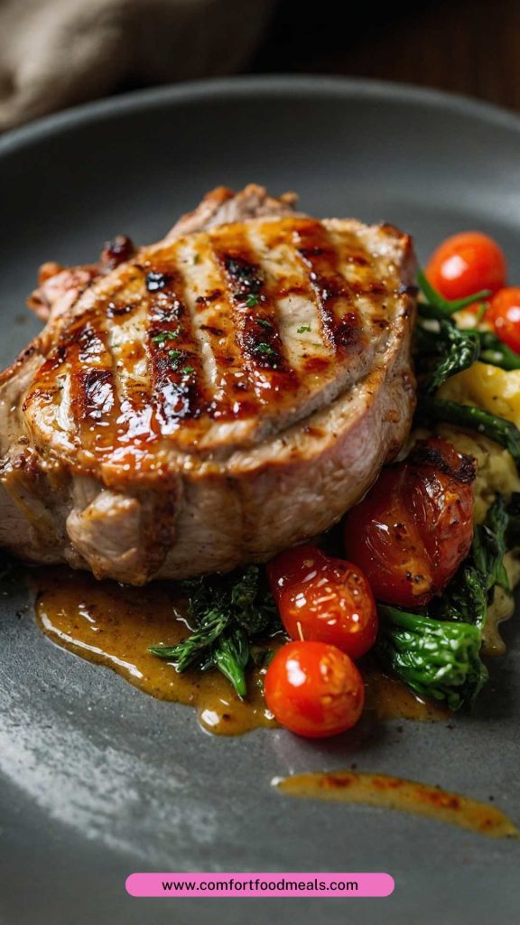 Grilled Stuffed Pork Chops