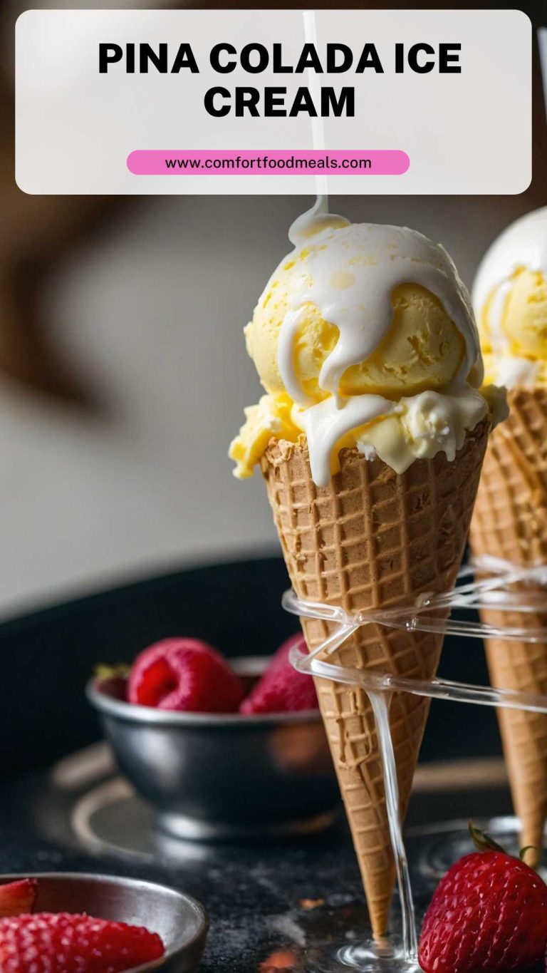Pina Colada Ice Cream – Comfort Food Meals