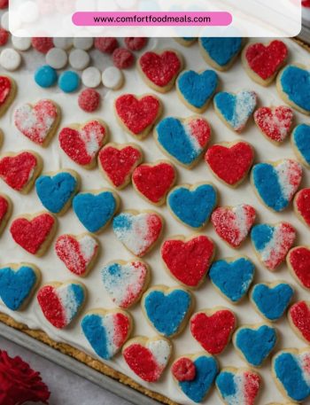 American Flag Sugar Cookie Cake