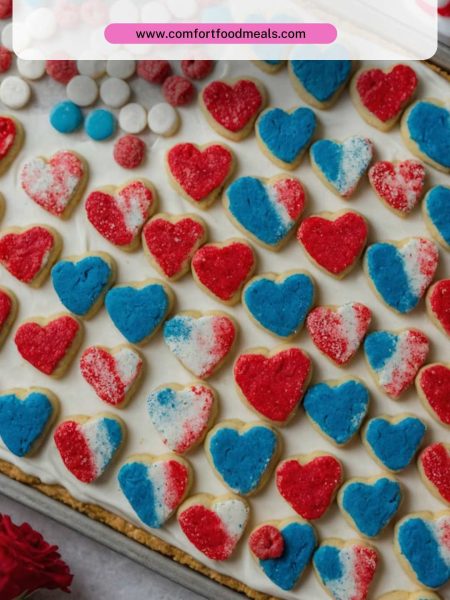 American Flag Sugar Cookie Cake