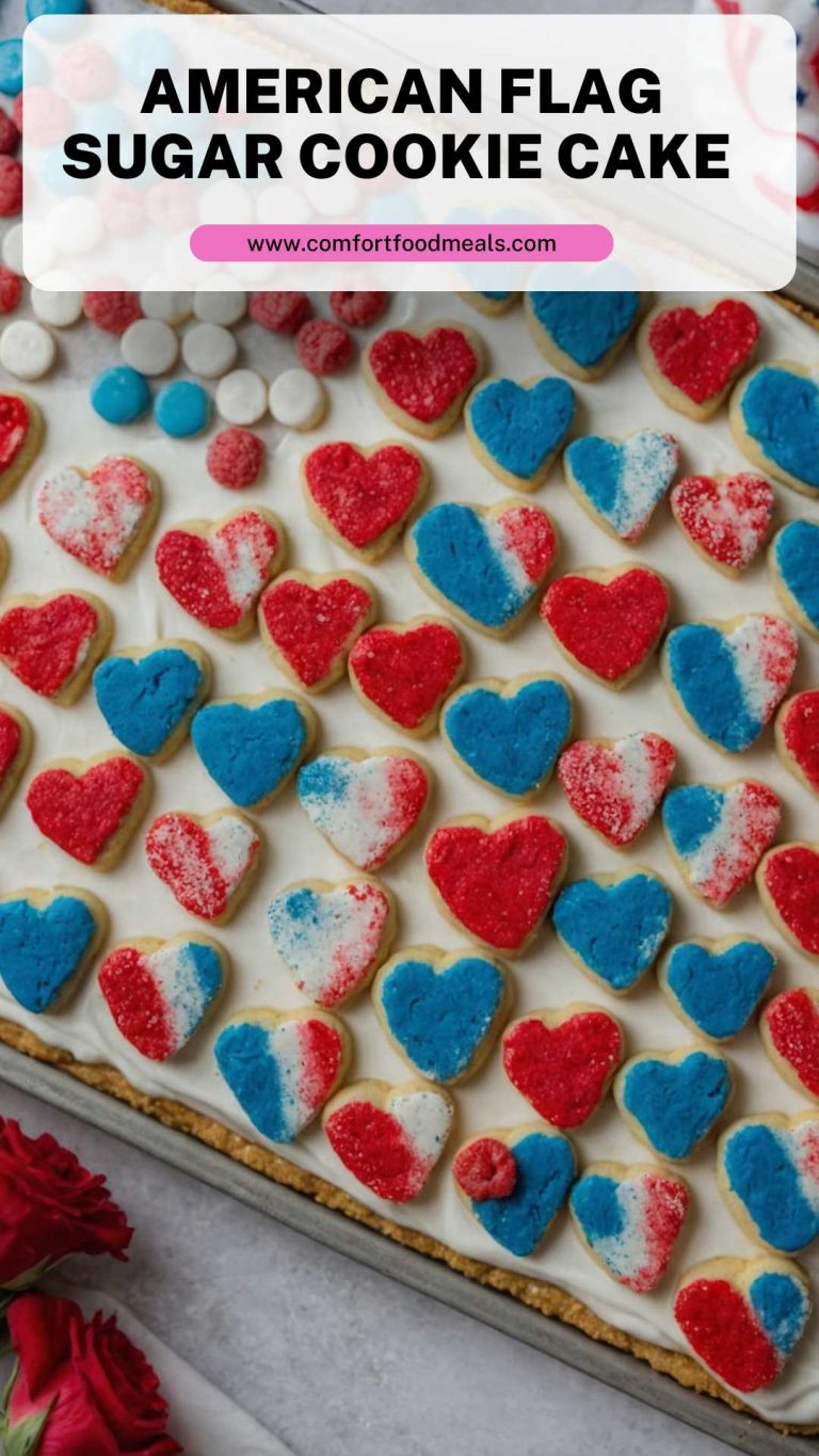 American Flag Sugar Cookie Cake – Comfort Food Meals