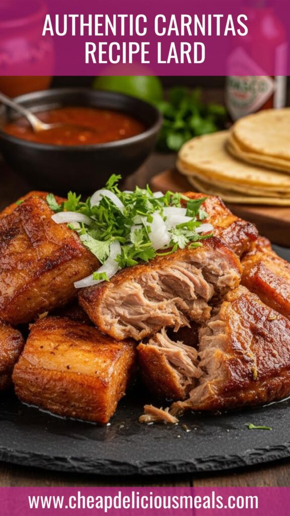 Authentic Carnitas Recipe Lard