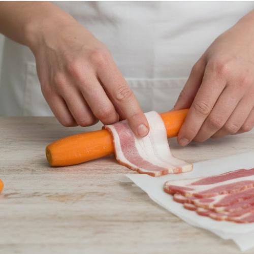 Step 2: Wrap the Carrots Step 2: Wrap the Carrots