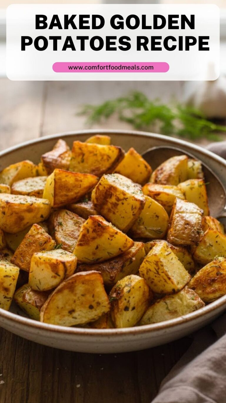 Baked Golden Potatoes Recipe – Comfort Food Meals