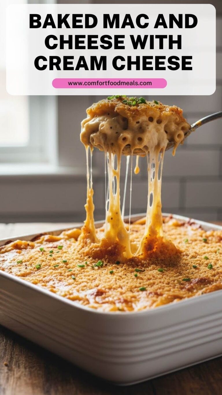 Baked Mac and Cheese with Cream Cheese – Comfort Food Meals